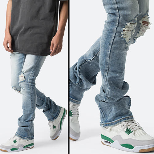 mnml X598 SKINNY STACKED DENIM - BLUE