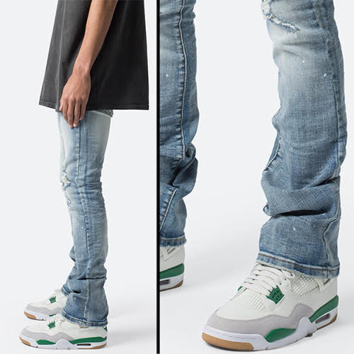 mnml X598 SKINNY STACKED DENIM - BLUE