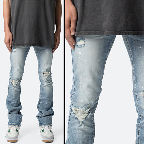 mnml X598 SKINNY STACKED DENIM - BLUE