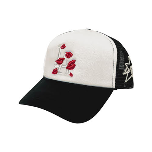 LA ROPA SIGNATURE SILVER LA TRUCKER HAT LIMITED QUANTITY