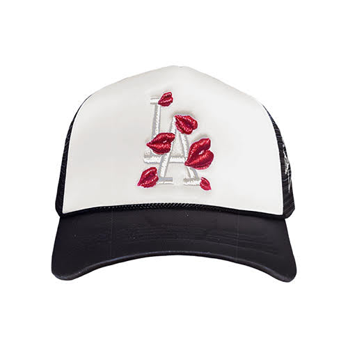 LA ROPA SIGNATURE SILVER LA TRUCKER HAT LIMITED QUANTITY
