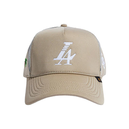 REFERENCE PARADISE LA TRUCKER CAP KHAKI