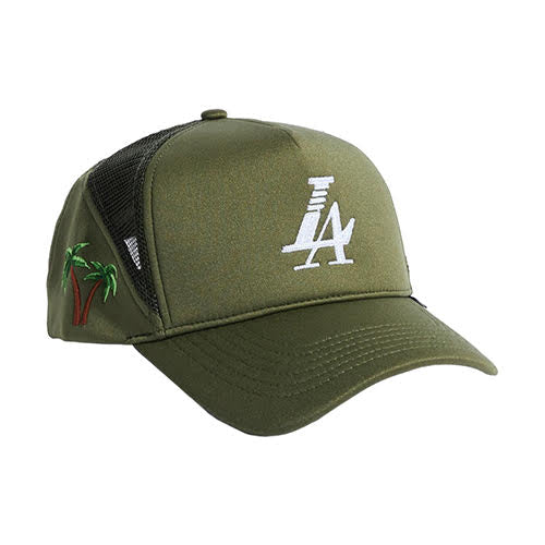 REFERENCE PARADISE LA TRUCKER CAP OLIVE