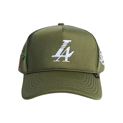 REFERENCE PARADISE LA TRUCKER CAP OLIVE