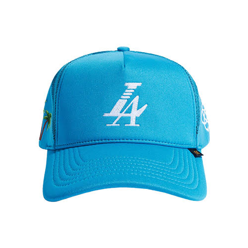 REFERENCE PARADISE LA TRUCKER CAP SKY BLUE