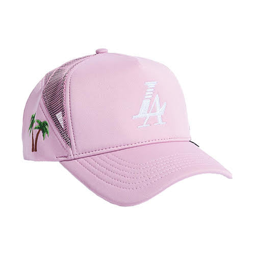 REFERENCE PARADISE LA TRUCKER CAP PINK