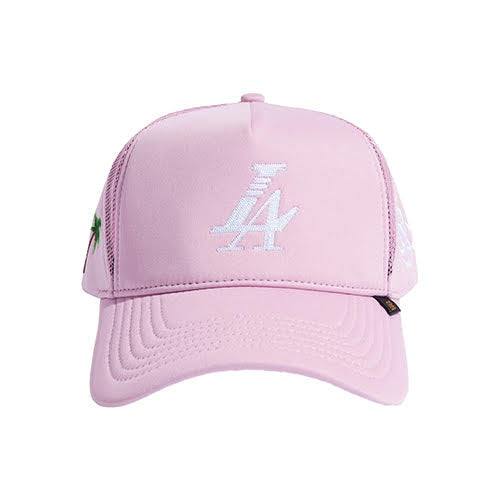 REFERENCE PARADISE LA TRUCKER CAP PINK