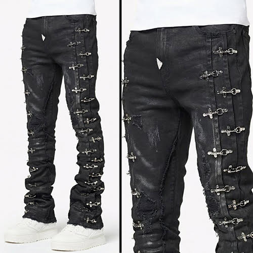 GUAPI OBSIDIAN BLACK AVIATION CLASP DENIM