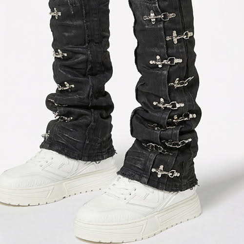 GUAPI OBSIDIAN BLACK AVIATION CLASP DENIM