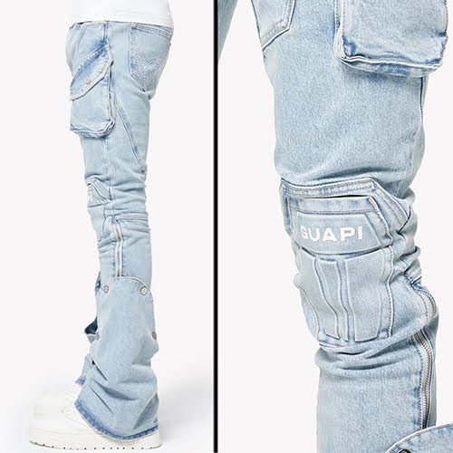 GUAPI AQUA BLUE COFFIN ARC DENIM