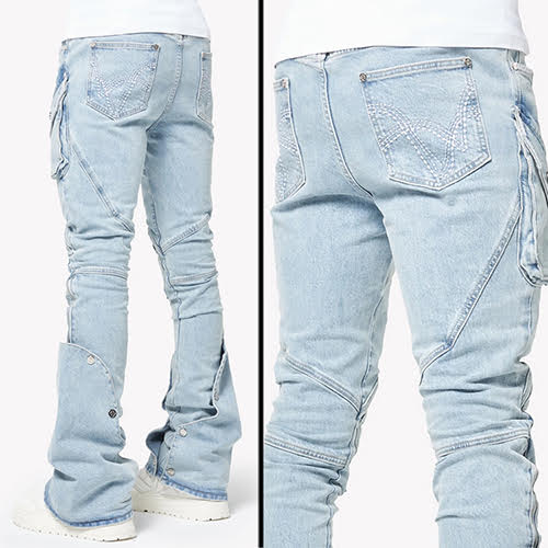 GUAPI AQUA BLUE COFFIN ARC DENIM