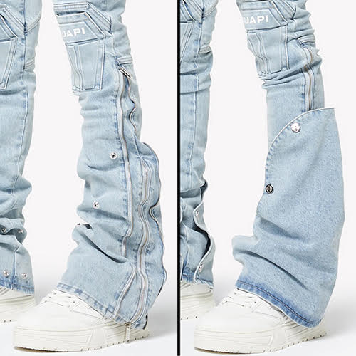 GUAPI AQUA BLUE COFFIN ARC DENIM