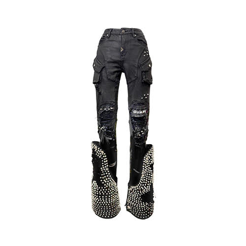 GUAPI BLACK COFFIN ARC WAXED DENIM