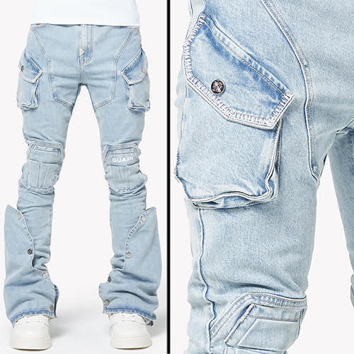 GUAPI AQUA BLUE COFFIN ARC DENIM