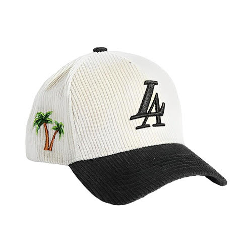 REFERENCE PARADISE LA CORDUROY SNAPBACK CAP CREAM/FOREST