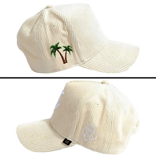 REFERENCE PARADISE LA CORDUROY SNAPBACK CAP CREAM