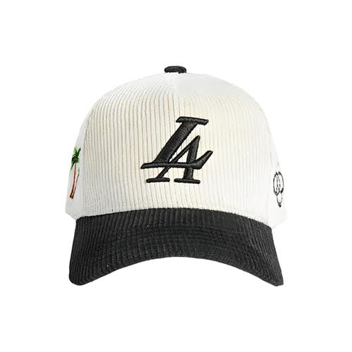 REFERENCE PARADISE LA CORDUROY SNAPBACK CAP CREAM/FOREST