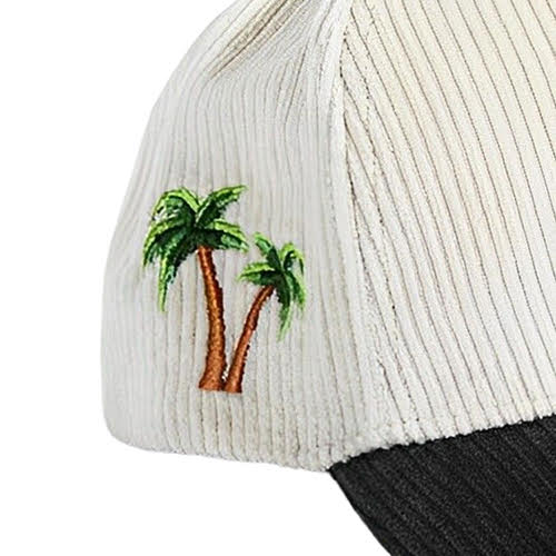 REFERENCE PARADISE LA CORDUROY SNAPBACK CAP CREAM/FOREST