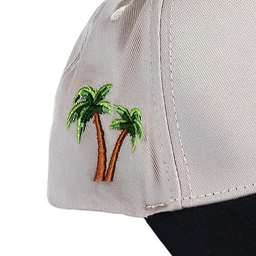 REFERENCE PARADISE LA CHAIN STITCH SNAPBACK CAP CREAM/BLACK