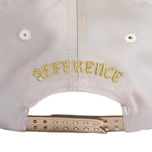 REFERENCE PARADISE LA CHAIN STITCH SNAPBACK CAP CREAM/BLACK