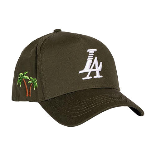 REFERENCE PARADISE LA SNAPBACK CAP DARK GREEN