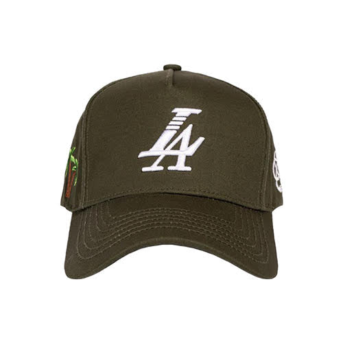 REFERENCE PARADISE LA SNAPBACK CAP DARK GREEN