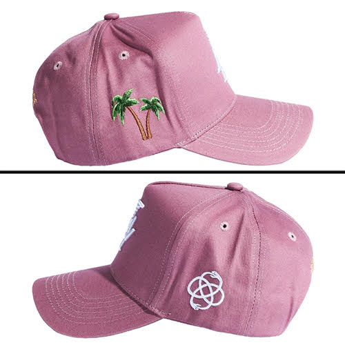 REFERENCE PARADISE LA SNAPBACK CAP NUDE PINK