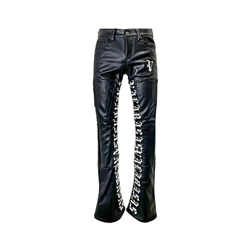 VALABASAS VALABASAS STACKED SUPERIOR WORLD BLACK LEATHER