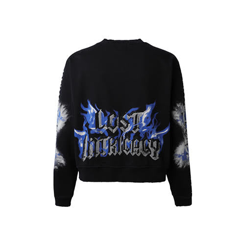 LOST INTRICACY BLUE RETRIBUTION CREWNECK