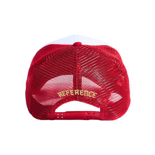 REFERENCE PARADISE LA TRUCKER CAP WHITE/RED