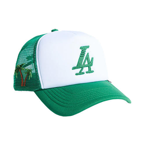 REFERENCE PARADISE LA TRUCKER CAP WHITE/GREEN