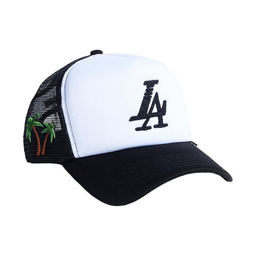 REFERENCE PARADISE LA TRUCKER CAP WHITE/BLACK