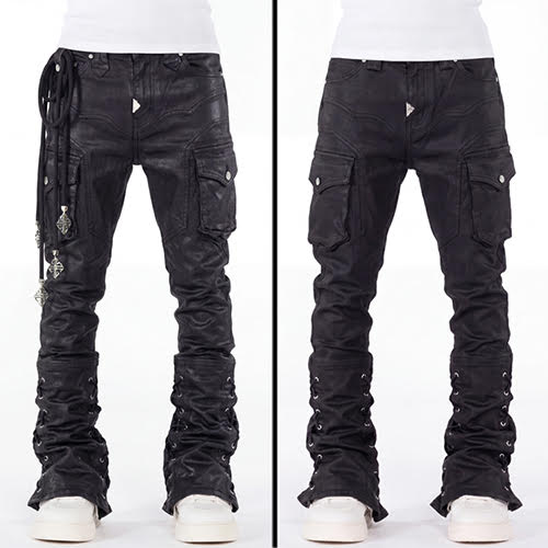 GUAPI BLACK WAXED ROPE DENIM