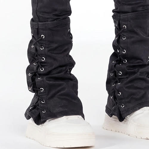 GUAPI BLACK WAXED ROPE DENIM