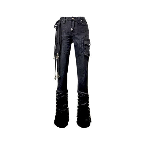 GUAPI BLACK WAXED ROPE DENIM