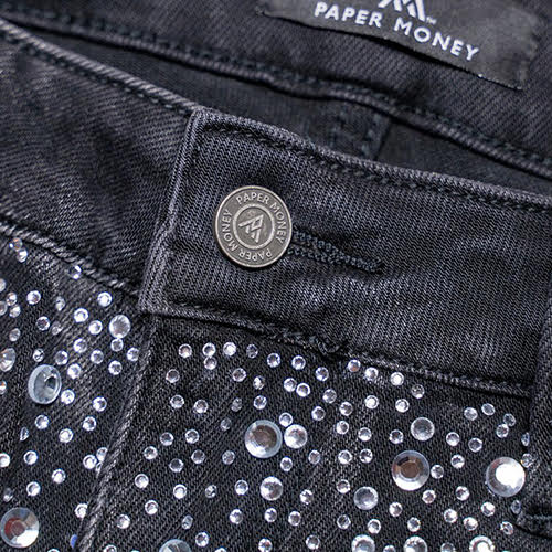 PAPER MONEY RAVER BLACK DENIM
