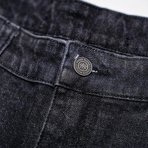 PAPER MONEY CRYSTALIZED SPLIT SHORTS IN BLACK