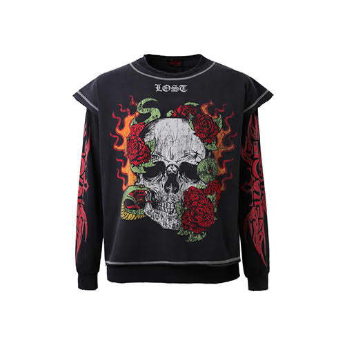 LOST INTRICACY GARDEN OF SIN 2 IN 1 SHIRT