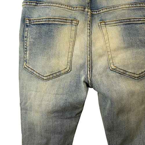 mnml X201 RHINESTONE SKINNY DENIM - BLUE