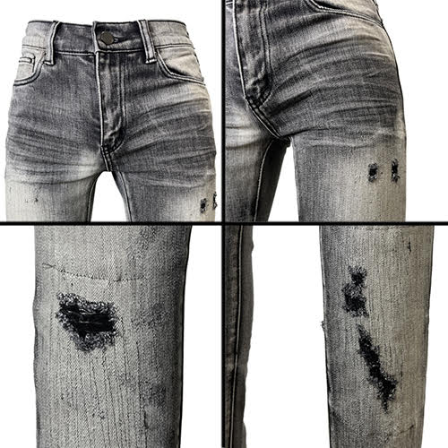 mnml X145 STRETCH SKINNY DENIM - GREY