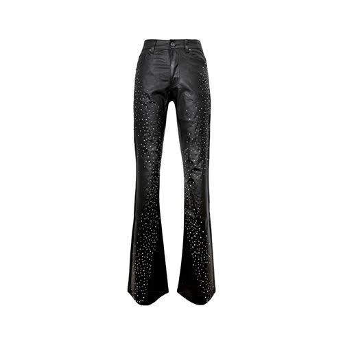 REVEER COSMIC DRIP WAX BLACK FLARE DENIM