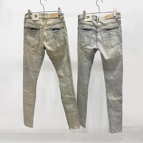 mnml X696 PAISLEY PATTERNED SKINNY DENIM
