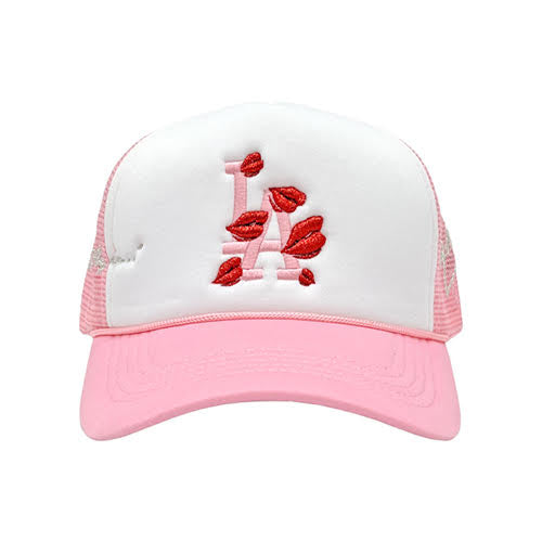 LA ROPA LA TO LIVE AND FLY IN TRUCKER HAT WHITE/PINK