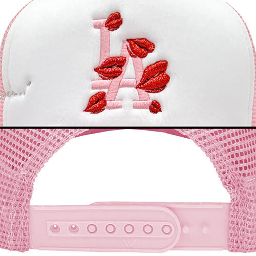LA ROPA LA TO LIVE AND FLY IN TRUCKER HAT WHITE/PINK