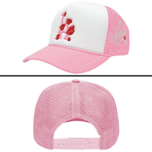 LA ROPA LA TO LIVE AND FLY IN TRUCKER HAT WHITE/PINK