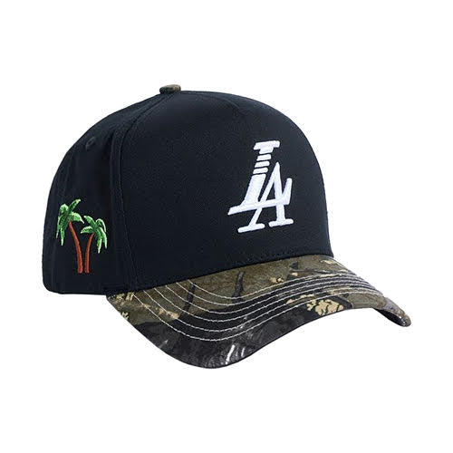 REFERENCE PARADISE LA SNAPBACK CAP BLACK CAMO