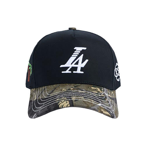 REFERENCE PARADISE LA SNAPBACK CAP BLACK CAMO