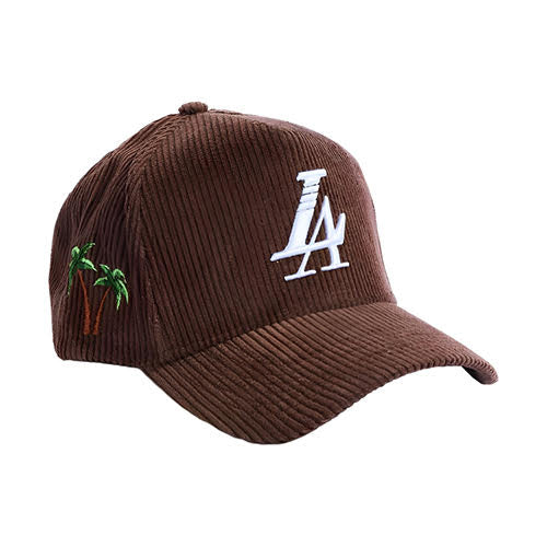 REFERENCE PARADISE LA CORDUROY SNAPBACK CAP BROWN
