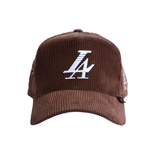 REFERENCE PARADISE LA CORDUROY SNAPBACK CAP BROWN
