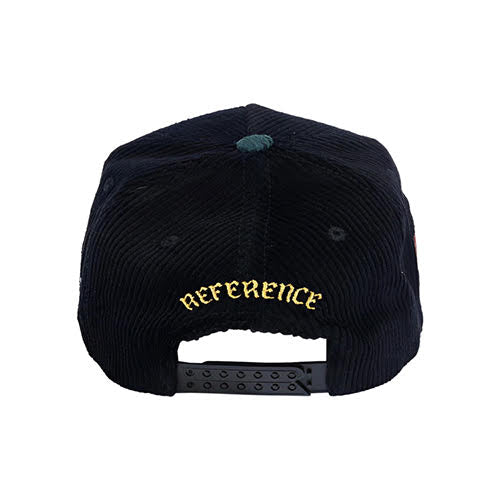 REFERENCE EAGLERS CORDUROY SNAPBACK CAP BLACK/GREEN